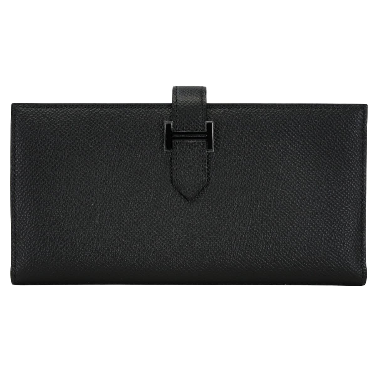 HERMES エルメス 長財布 ベアンスフレ ソーブラック So Black 黒 (ブラック) エプソン ブラック金具 B刻印 新品未使用