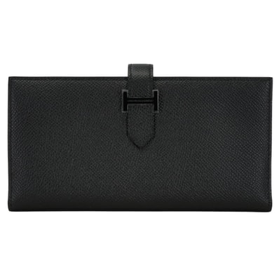 HERMES エルメス 長財布 ベアンスフレ ソーブラック So Black 黒 (ブラック) エプソン ブラック金具 B刻印 新品未使用