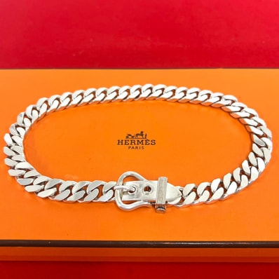 Hermes Boucle Sellier PM Bracelet "Silver"