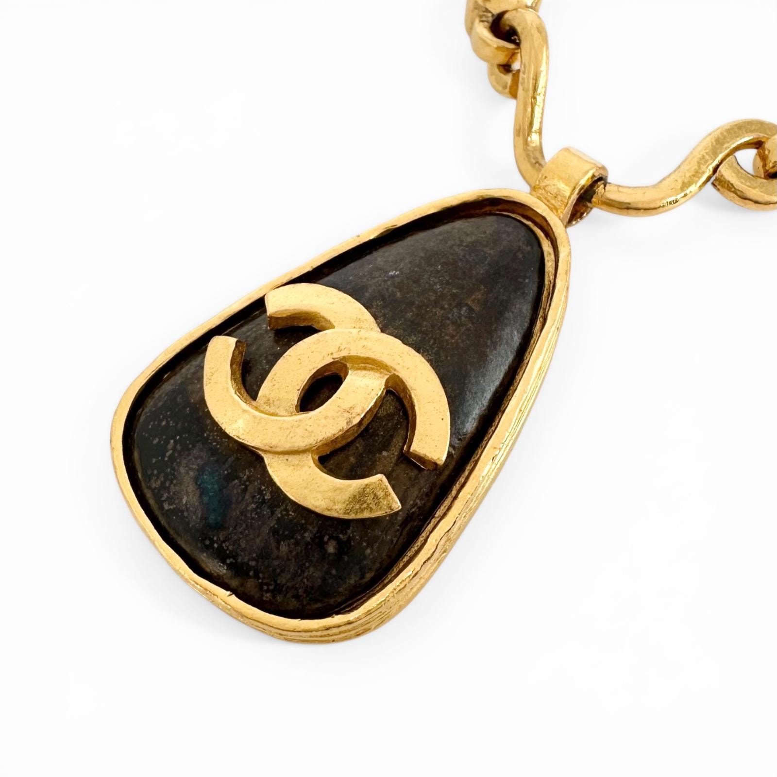 美品 CHANEL シャネル ココマーク 97A ネックレス ゴールド レディース【中古】