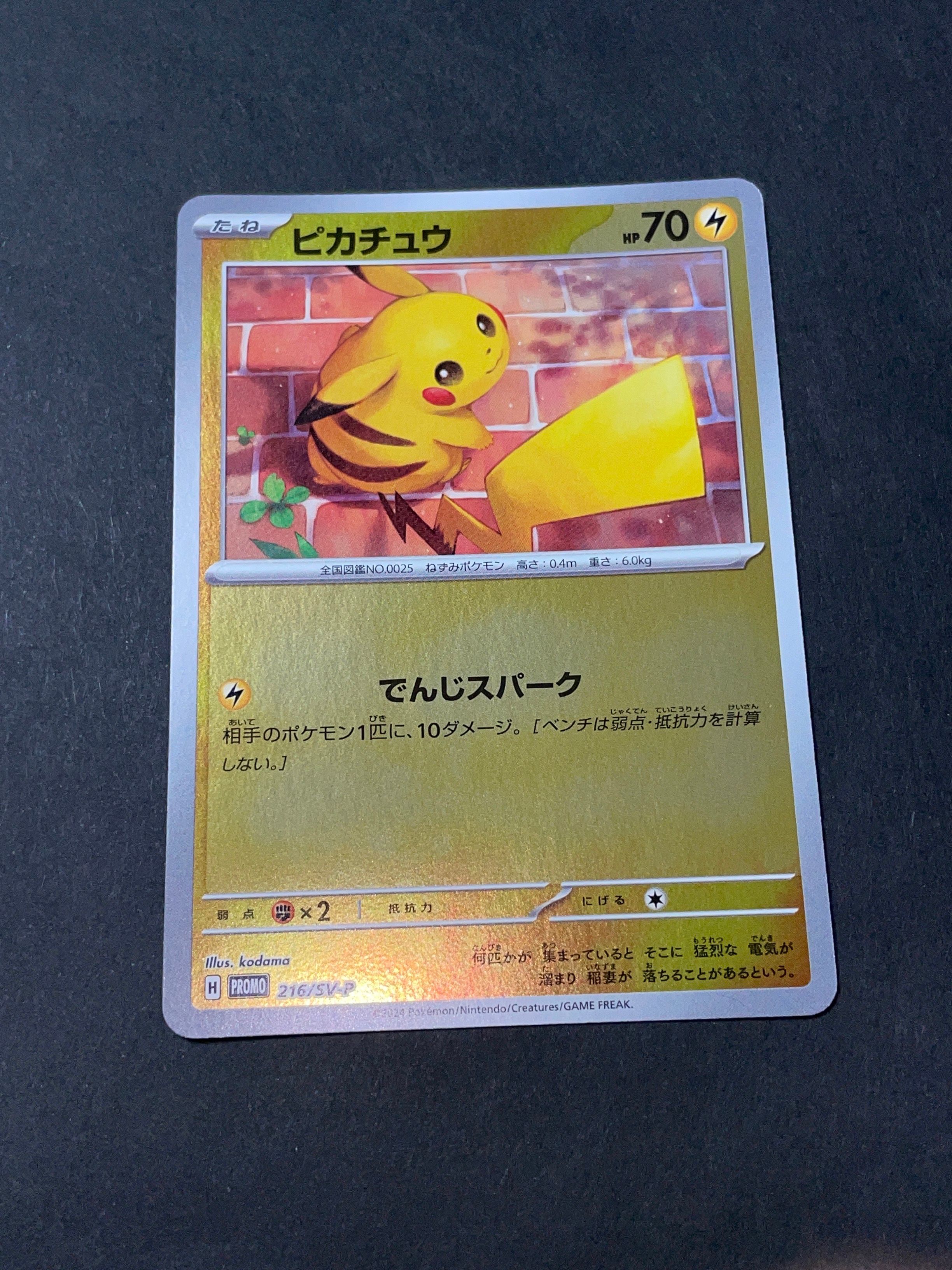 ピカチュウ P [SV-P 216](プロモカードパック「ポケカの夏がキタ!プロモカードGetキャンペーン!」)