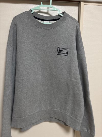 Stussy x Nike Fleece Crew (US Size) "Grey" DO9337-063