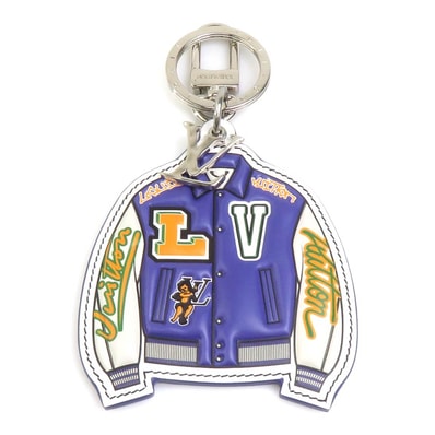 ルイ ヴィトン LOUIS VUITTON チャーム キーリング ポルトクレ LVバーシティジャケット レザー/メタル マルチカラー ユニセックス MP3385【中古】 h32573i
