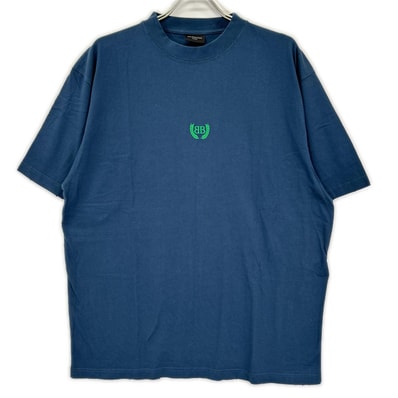 バレンシアガ 24年 ネイビー 764235 TSVC9 BBロゴTシャツ S