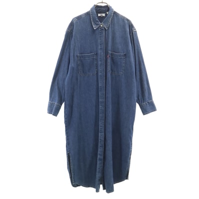 Levi's リーバイス 長袖 デニム シャツワンピース S