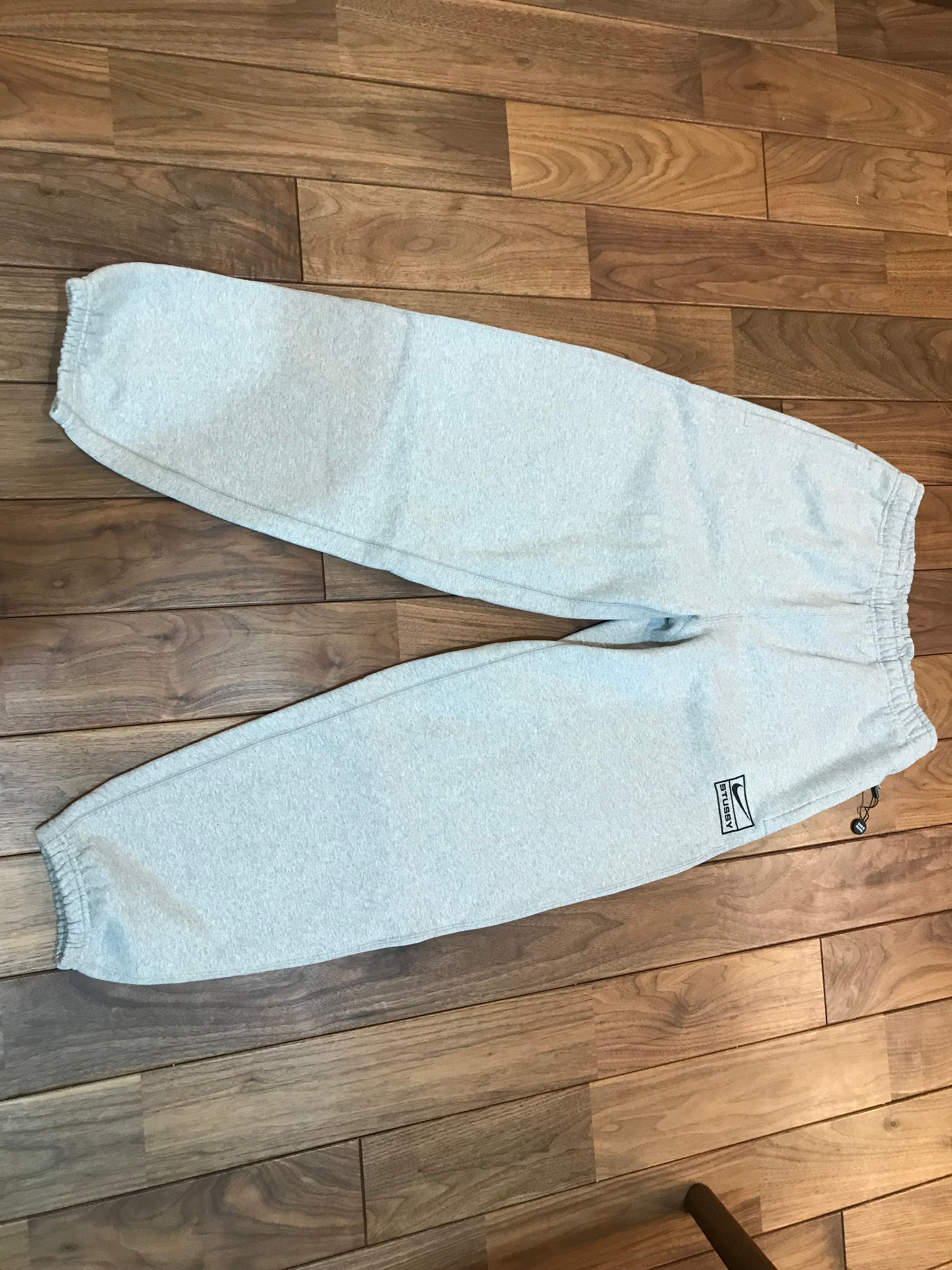 Stussy x Nike Fleece Pants (US Size) "Grey" DO9340-063