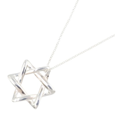 ティファニー TIFFANY&CO スターオブダビデ ネックレス ネックレス ジュエリー シルバー925 レディース シルバー系 【中古】