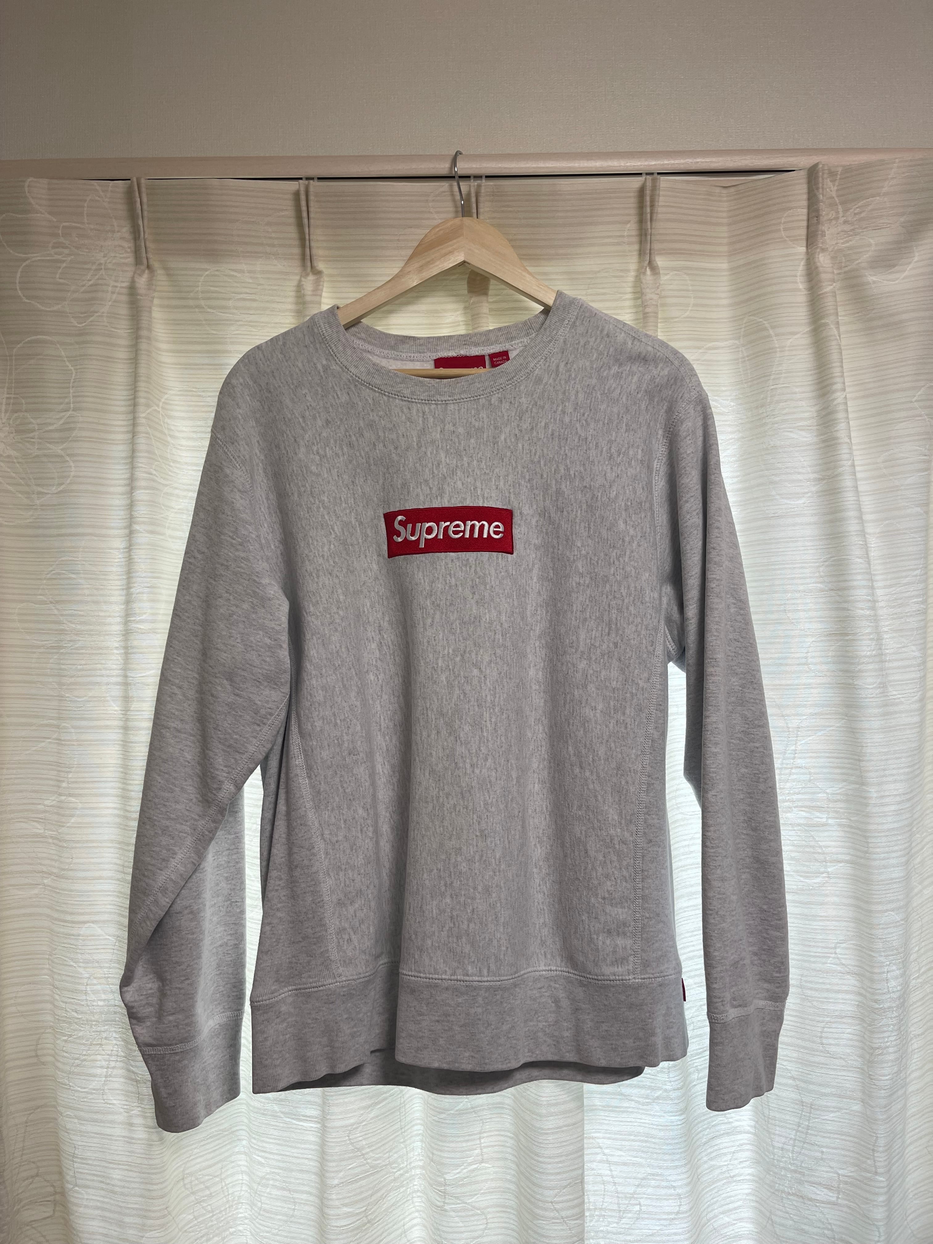 Supreme Box Logo Crewneck Sweatshirt "Ash Grey" (18FW)