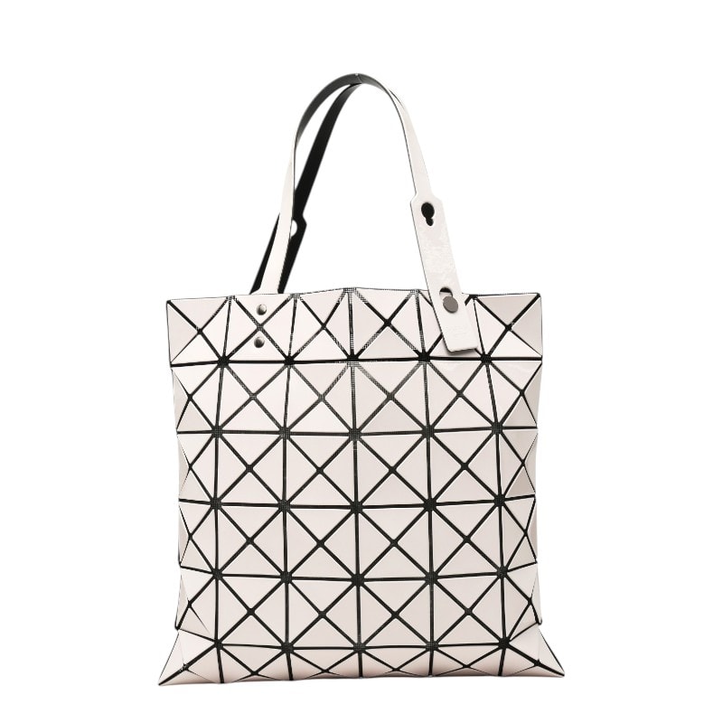 イッセイミヤケ BAO BAO ISSEY MIYAKE トートバッグ ライトピンクベージュ PVC メッシュ レディース ISSEY MIYAKE 中古