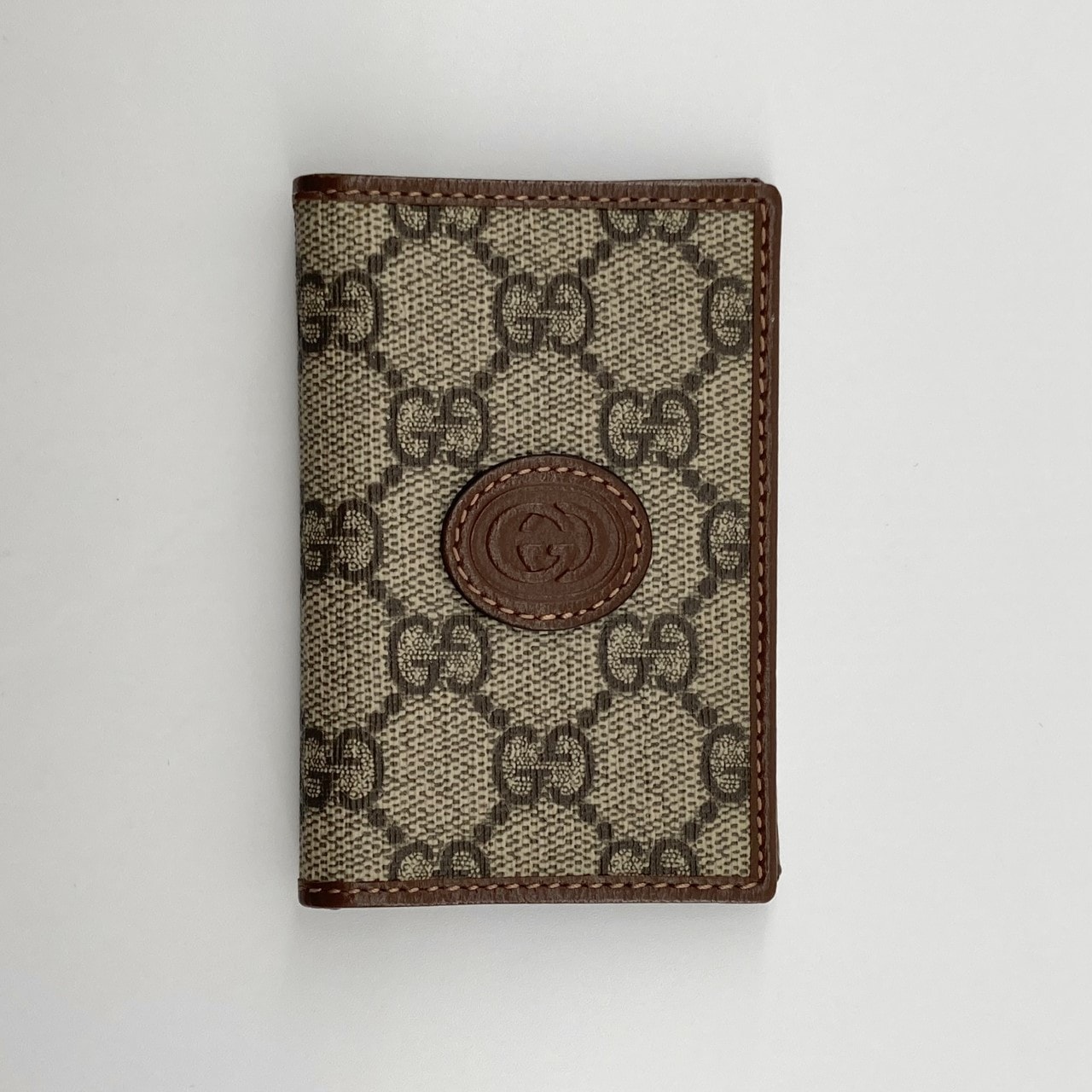 GUCCI(グッチ) インターロッキングG GGスプリーム 699267 カードケース ベージュ