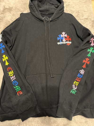 Chrome Hearts Multicolor Pullover Hoodie "Black"