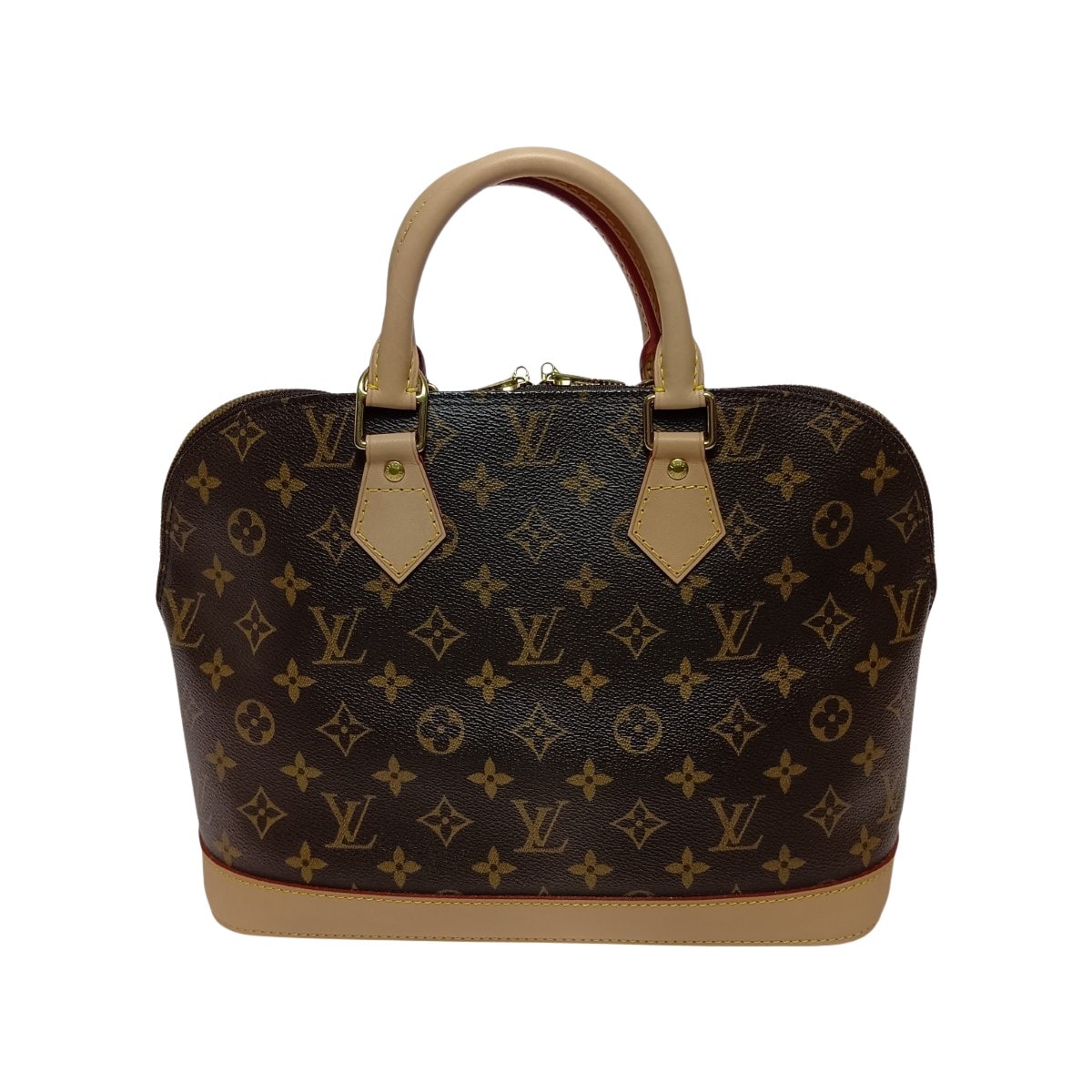 LOUIS VUITTON ルイヴィトン モノグラム アルマ ハンドバッグ M51130 ブラウン パドロック無し リペア有