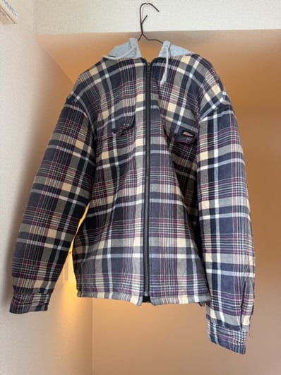 Supreme x Dickies Plaid Hooded Zip Up Shirt "Black"