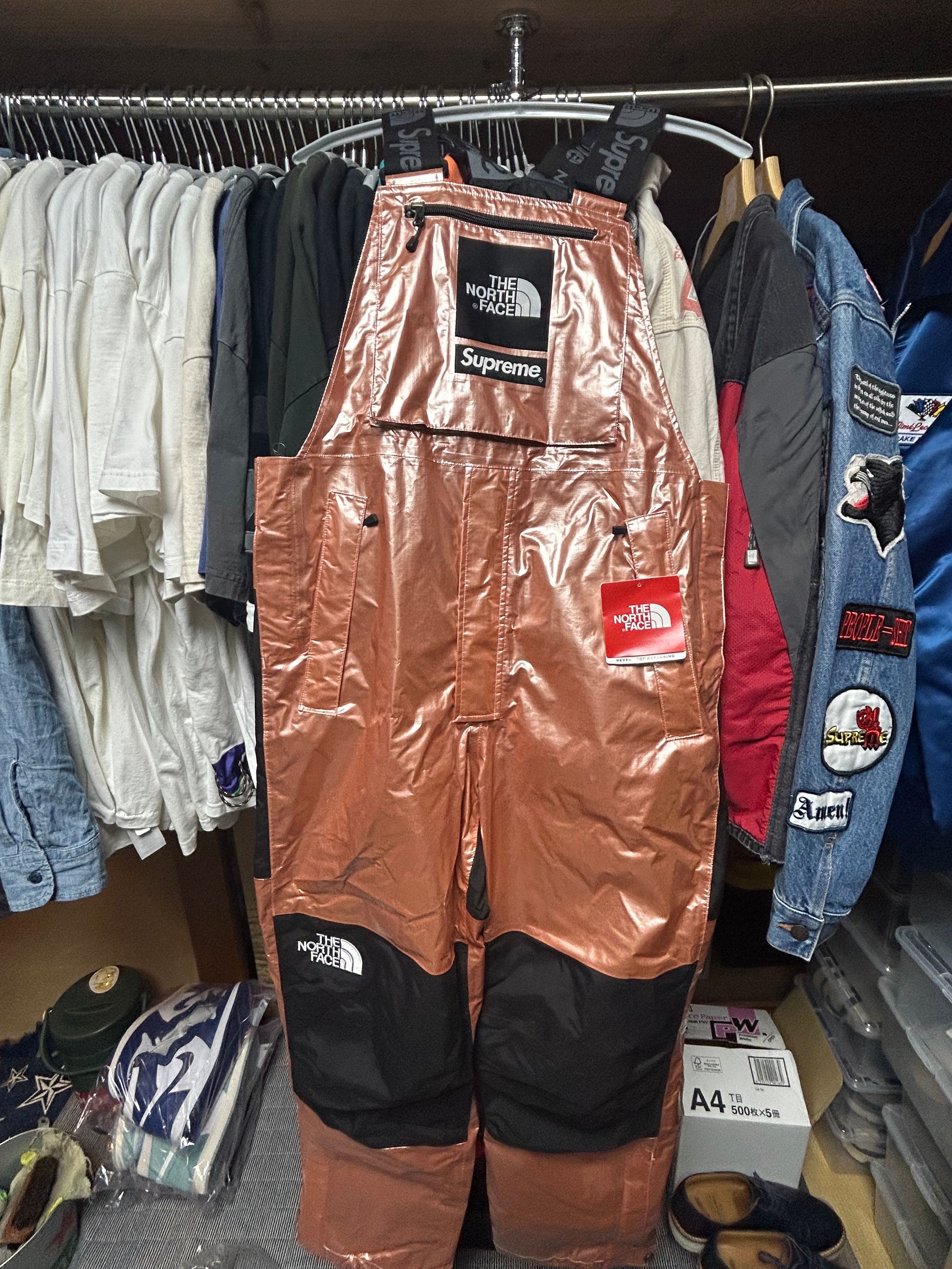 Supreme x The North Face Metallic Mountain Bib Pants "Pink"