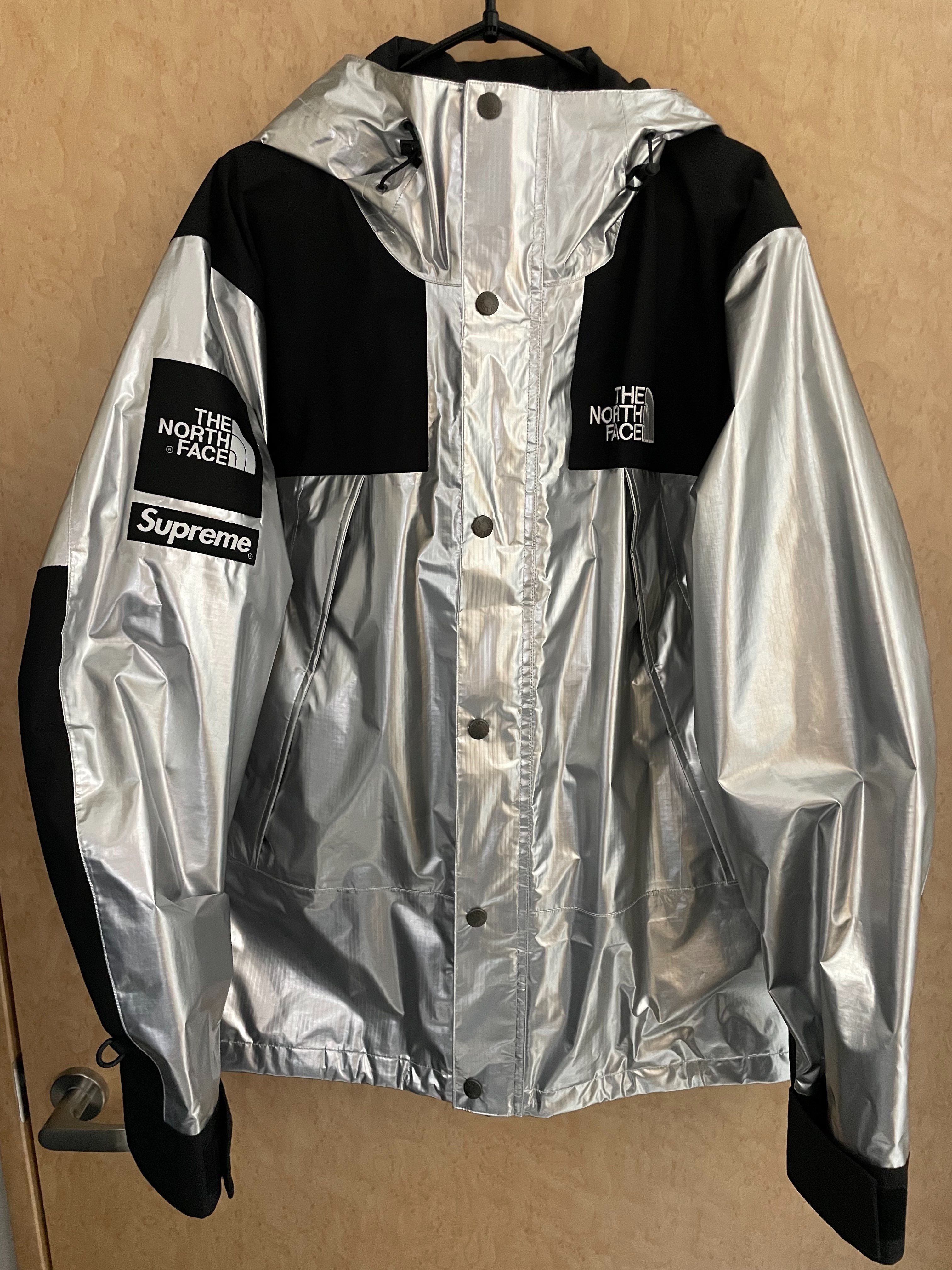 Supreme x The North Face Metallic Mountain Parka "Silver"