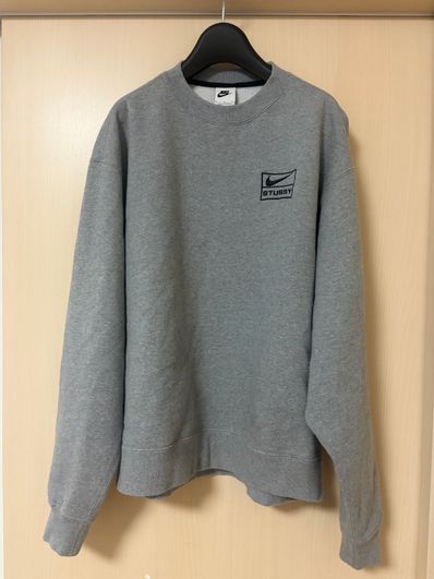 Stussy x Nike Fleece Crew (US Size) "Grey" DO9337-063