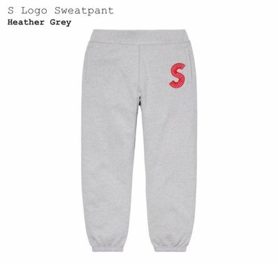 Supreme S Logo Sweatpant "Grey" (20FW)