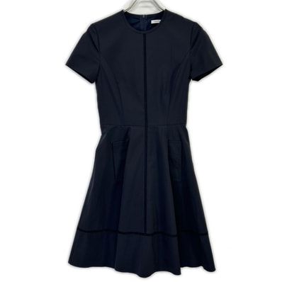 フォクシーニューヨーク 34810 ブラック Fagotting Fit and Fleur Dress 38