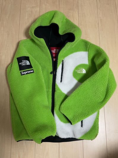 Supreme x The North Face S Logo Hooded Fleece Jacket "Green"