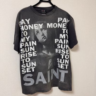 SAINT Mxxxxxx x Pay money To my Pain PTP_SS Tee / Stay Real "Black"