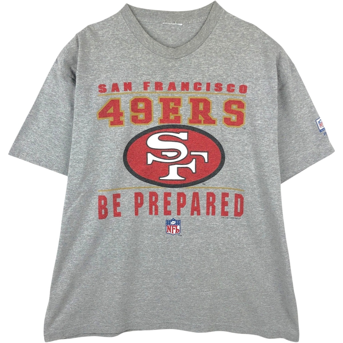 古着 90年代 リーボック Reebok NFL SAN FRANCISCO 49ERS サンフランシスコ フォーティーナイナーズ ロゴプリントTシャツ メンズXL相当 ヴィンテージ/eaa649463