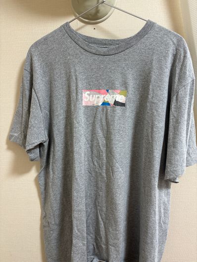 Supreme / Emilio Pucci® Box Logo Tee "Grey/Pink"
