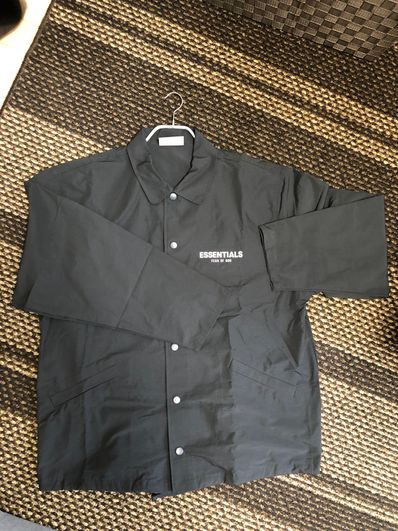 FEAR OF GOD ESSENTIALS Coach Jacket "Black"