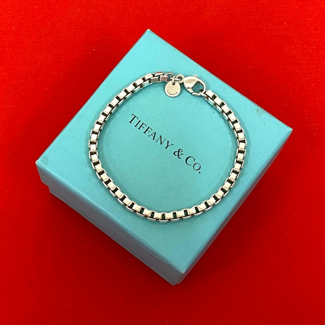 ティファニー TIFFANY&CO. ベネチアンリンク ID ブレスレット 1円 