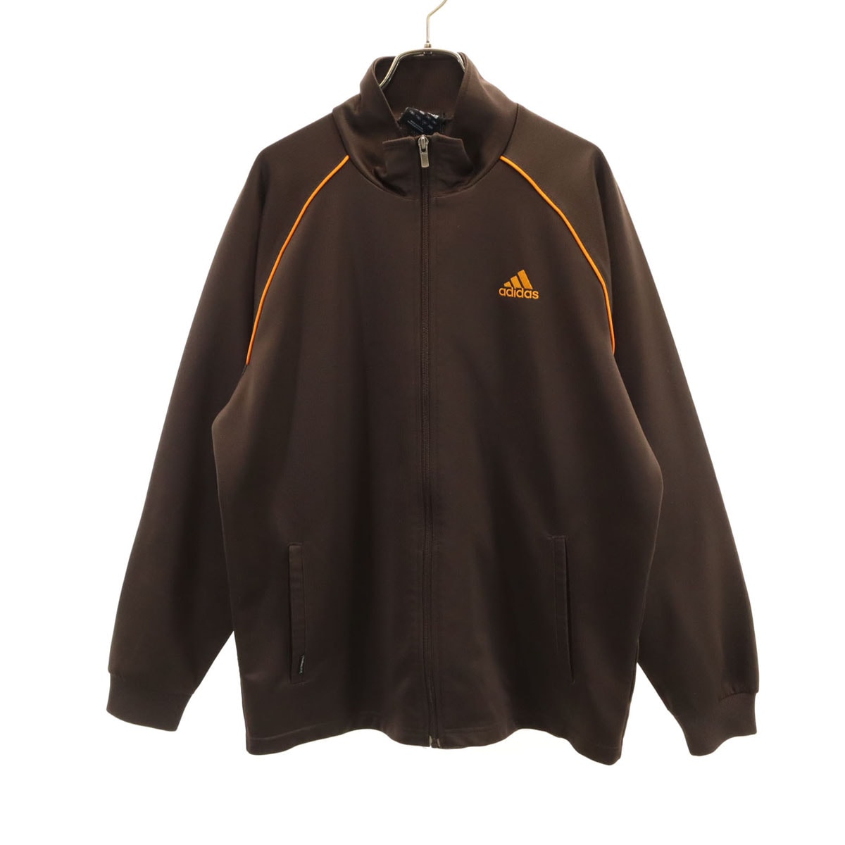 エ*ク様 【】アディダス【トラックジャケット】Ｌサイズ【ブラウン＆ゴ C (やや傷や汚れあり)】adidas アディダス トラックジャケット L