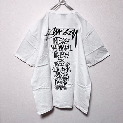 Stussy Tribe Stack Tee "White"