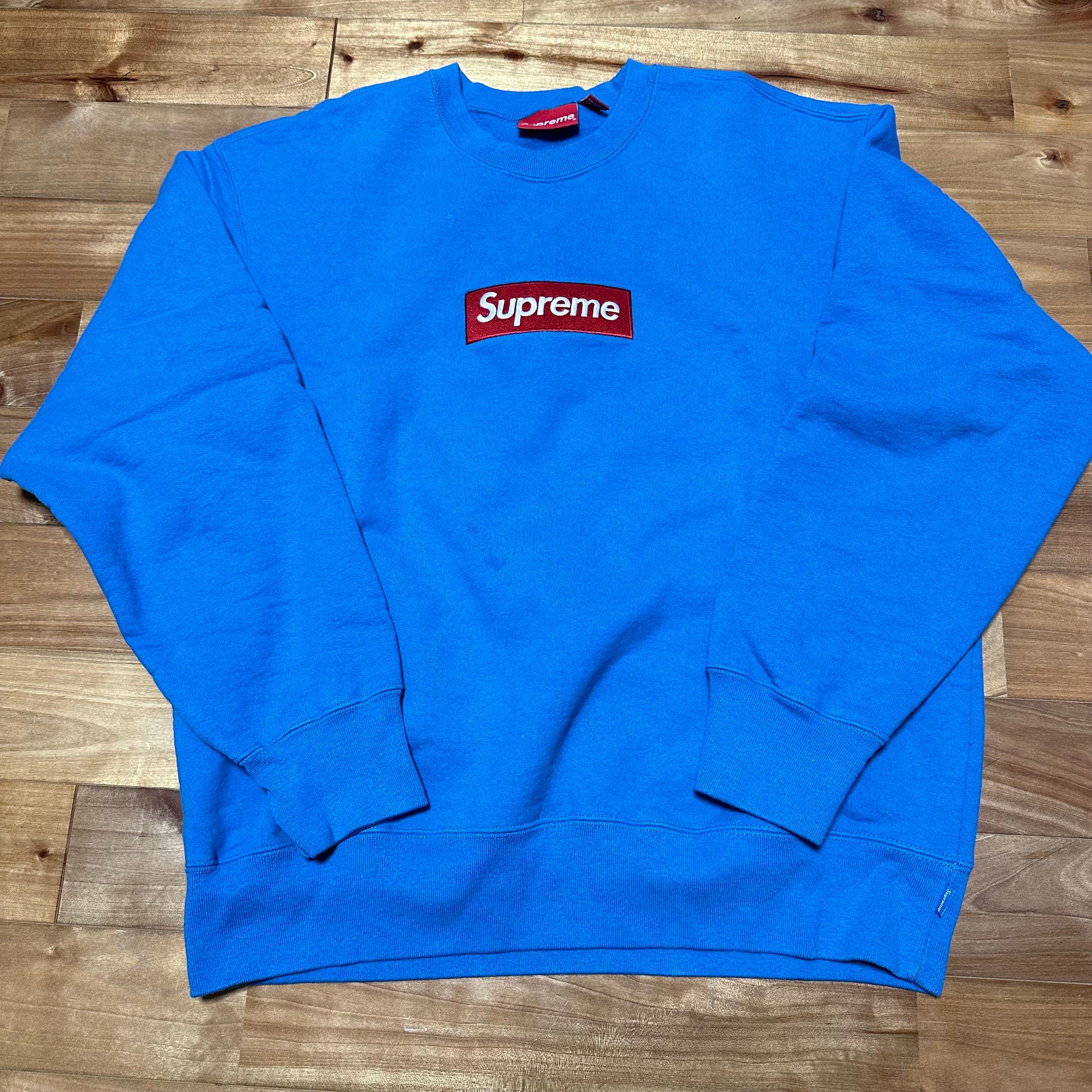 Supreme Box Logo Crewneck "Blue" (22FW)