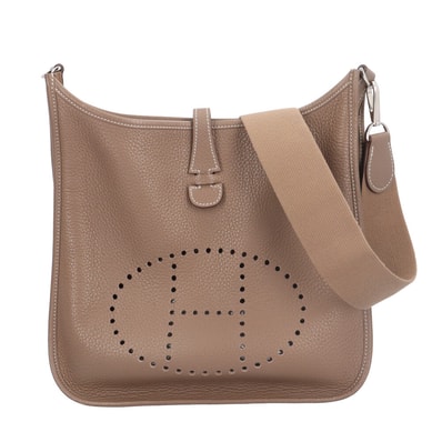 エルメス エヴリンIIIPM ショルダーバッグ トリヨンクレマンス ベージュ ユニセックス HERMES 中古