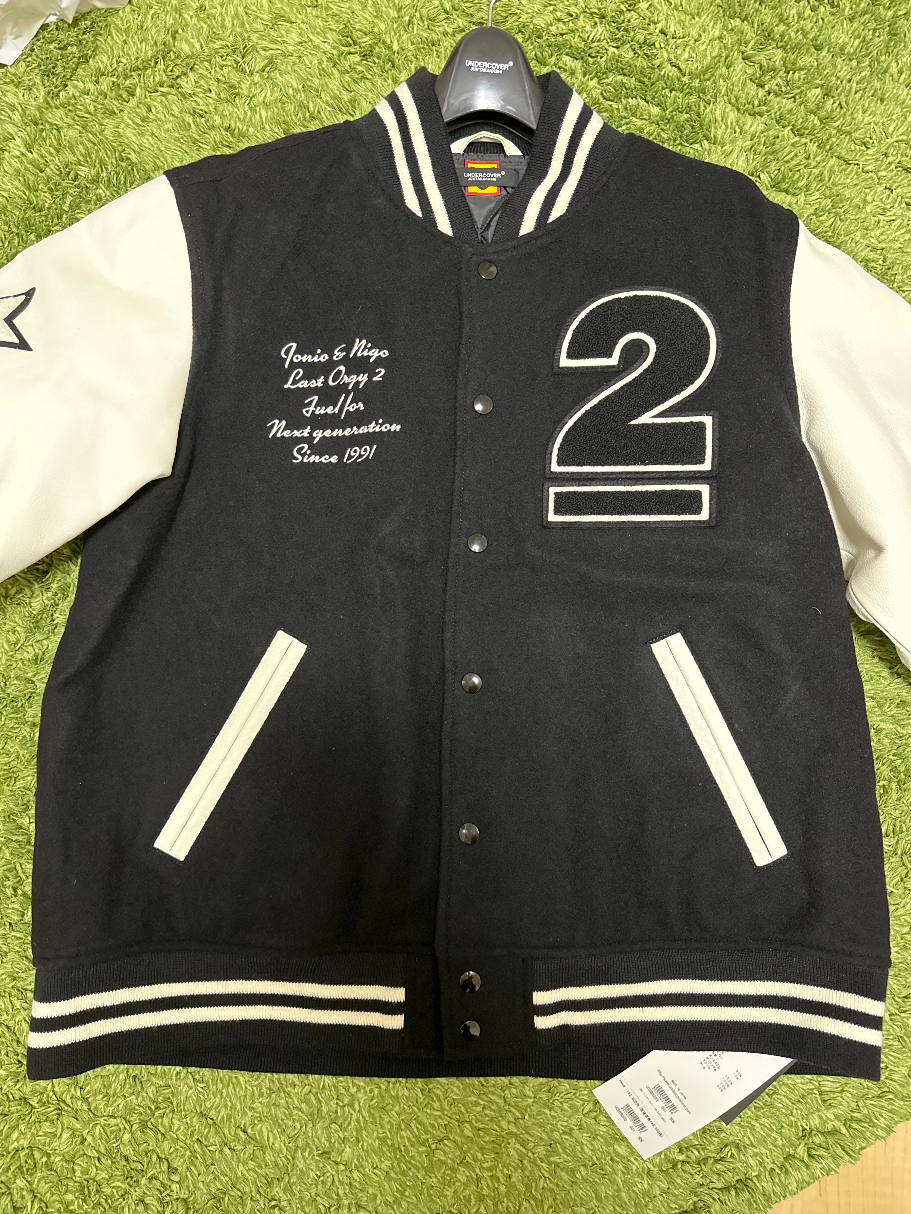 HUMAN MADE UNDERCOVER LAST ORGY2 VARSITY JACKET "Black"
