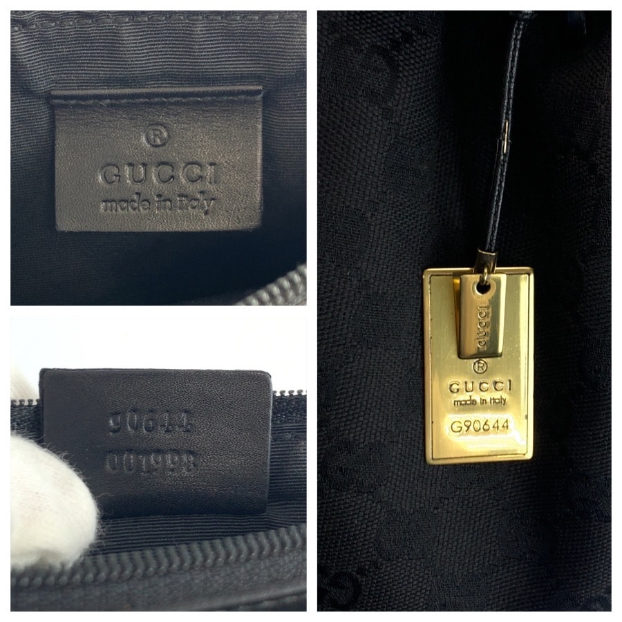 B (目立った傷や汚れなし)】美品 GUCCI グッチ ブラック 黒 ゴールド