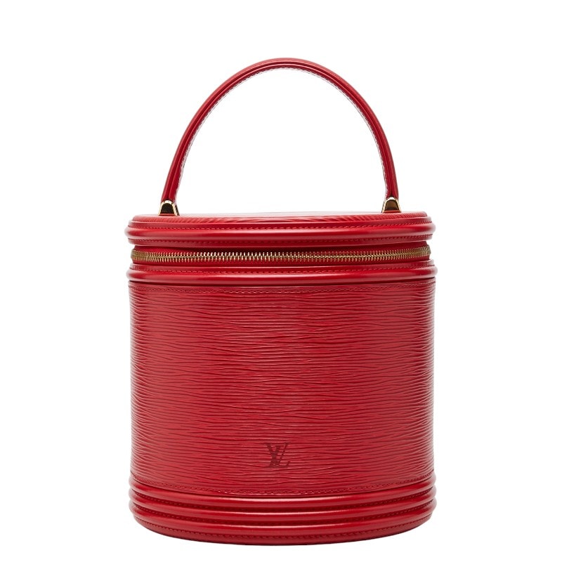 ルイ ヴィトン エピ カンヌ ハンドバッグ バニティバッグ M48037 カスティリアンレッド レザー レディース LOUIS VUITTON 【中古】