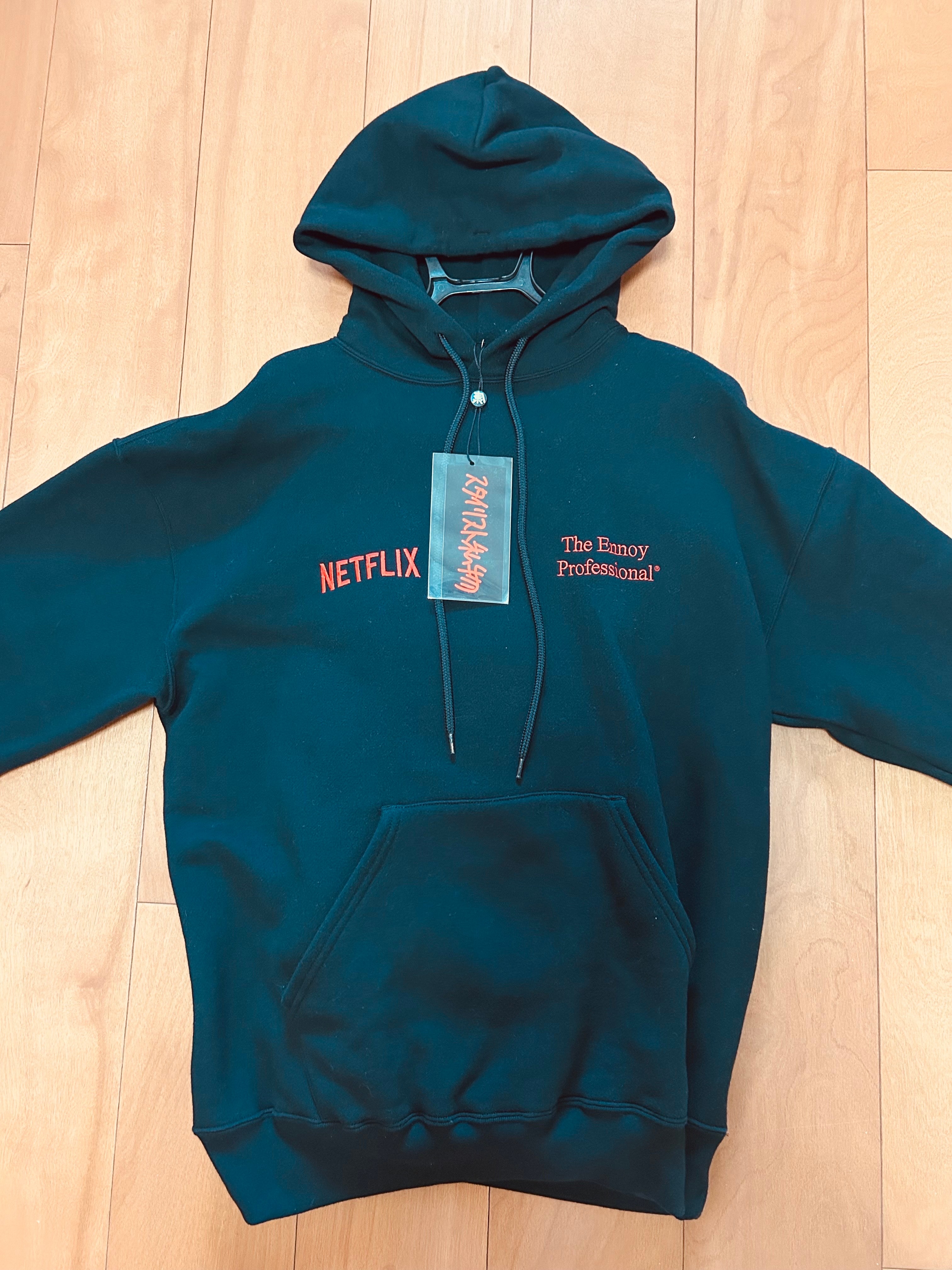 ENNOY Stylistshibutsu x Netflix 23AW Hoodie+Pants Setup "Black/Netflix Red"