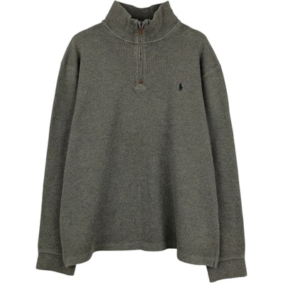 古着 ラルフローレン Ralph Lauren POLO by Ralph Lauren ハーフジップスウェットシャツ トレーナー メンズXL相当/eaa676284