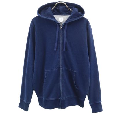 GAP 長袖 スウェット デニム ジップパーカー