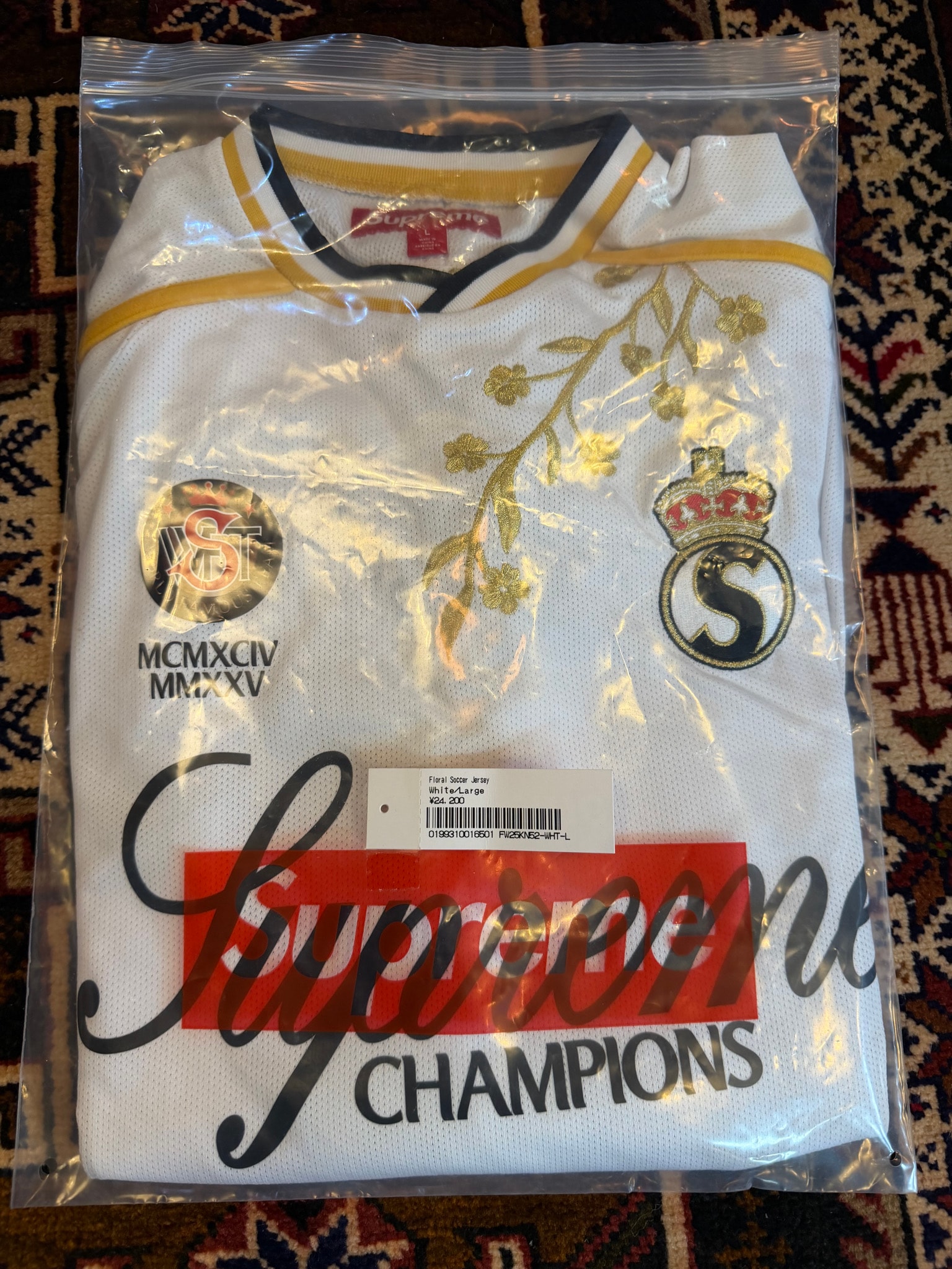 Supreme Floral Soccer Jersey "White"