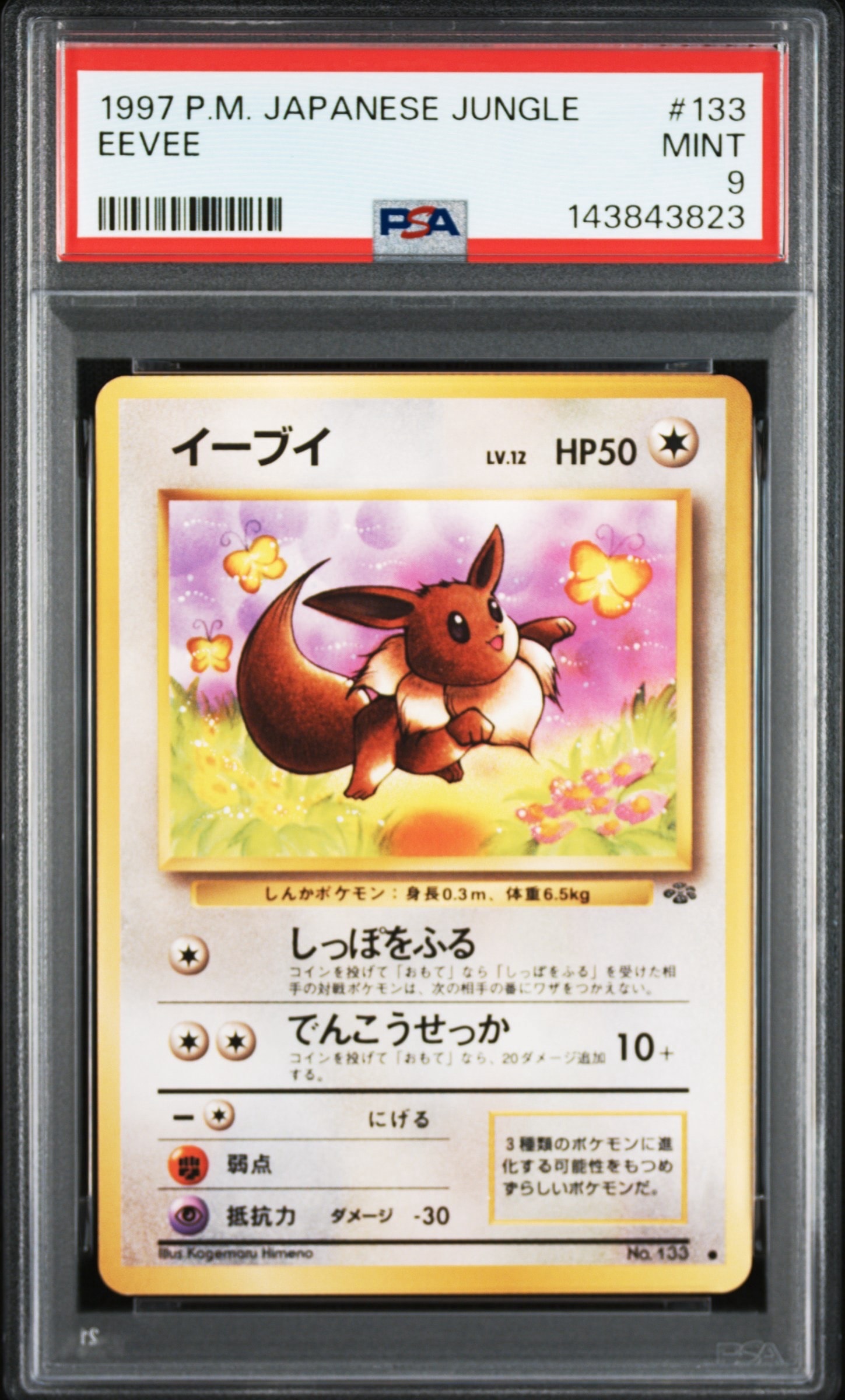 イーブイ ● : 旧裏 [PMCG2 No.133](拡張パック「ポケモンジャングル」)