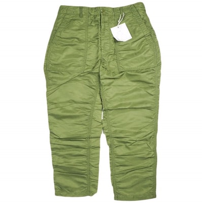 新品 Engineered Garments エンジニアードガーメンツ アメリカ製 Fatigue Pant - Flight Satin Nylon ファティーグパンツ フライトサテンナイロン S Olive ユーティリティー ベイカー ボトムス