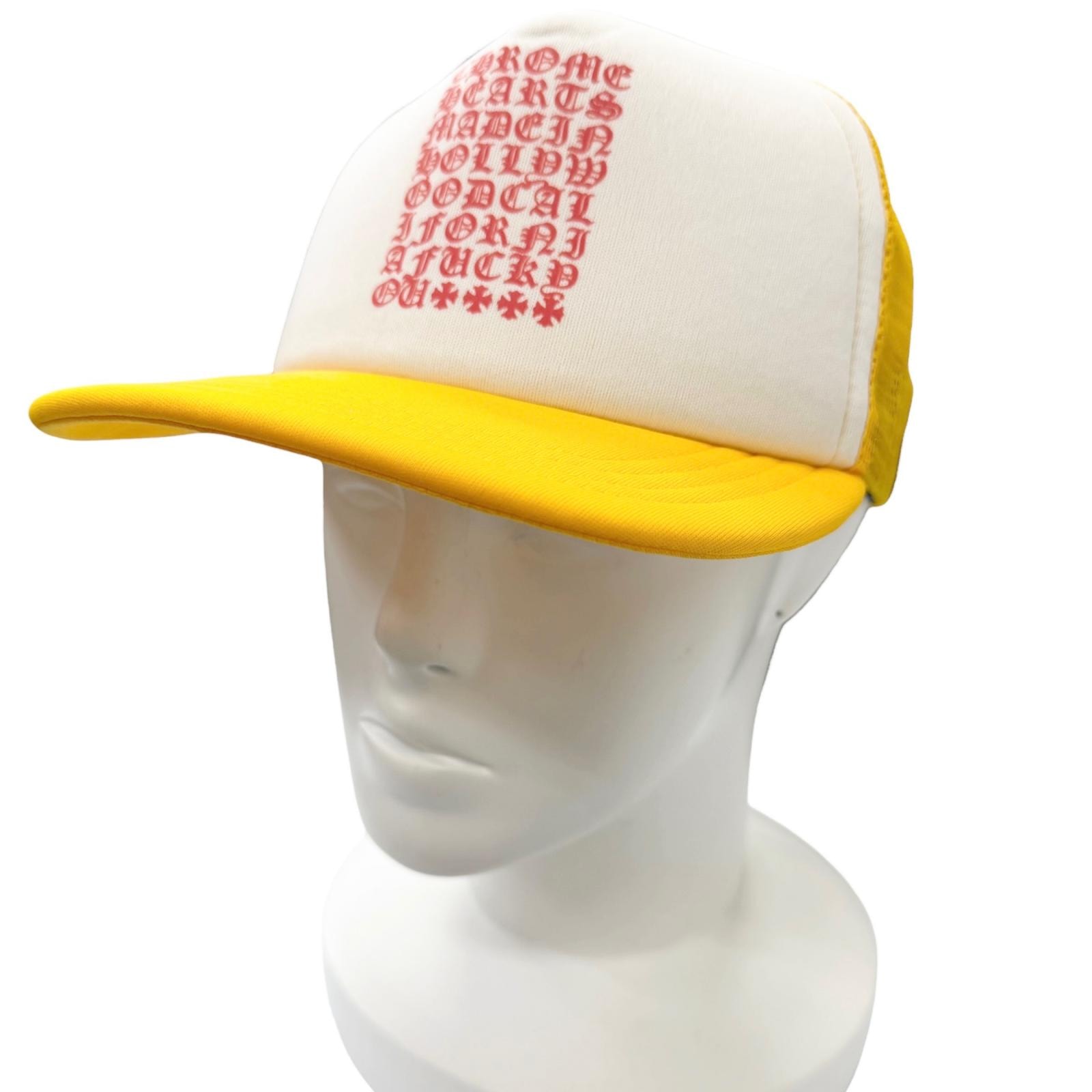 Chrome Hearts Chrome Hearts Eye Chart Tracker Cap "Orange"