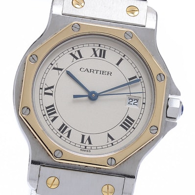 カルティエ サントスオクタゴン LM W2001583 メンズ 【中古】