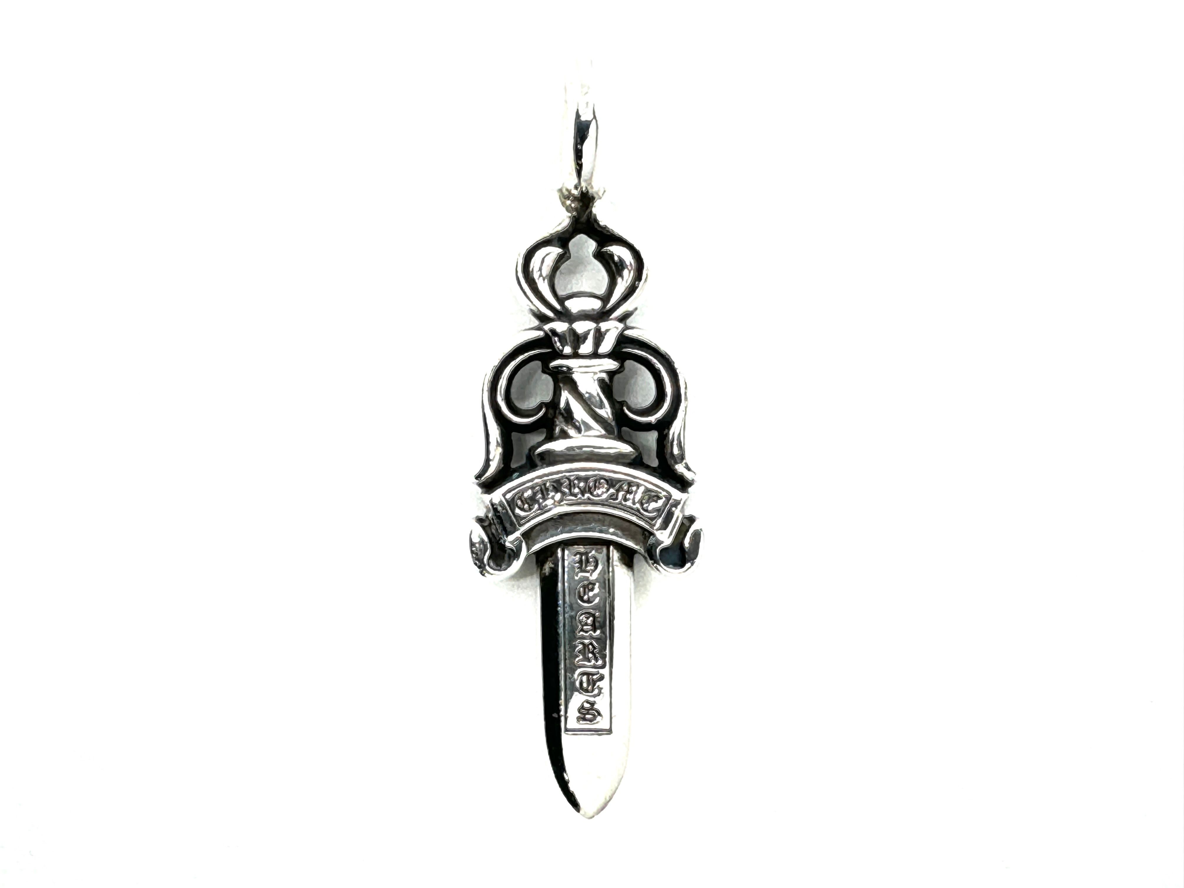 Chrome Hearts Double Dagger Pendant "Silver"