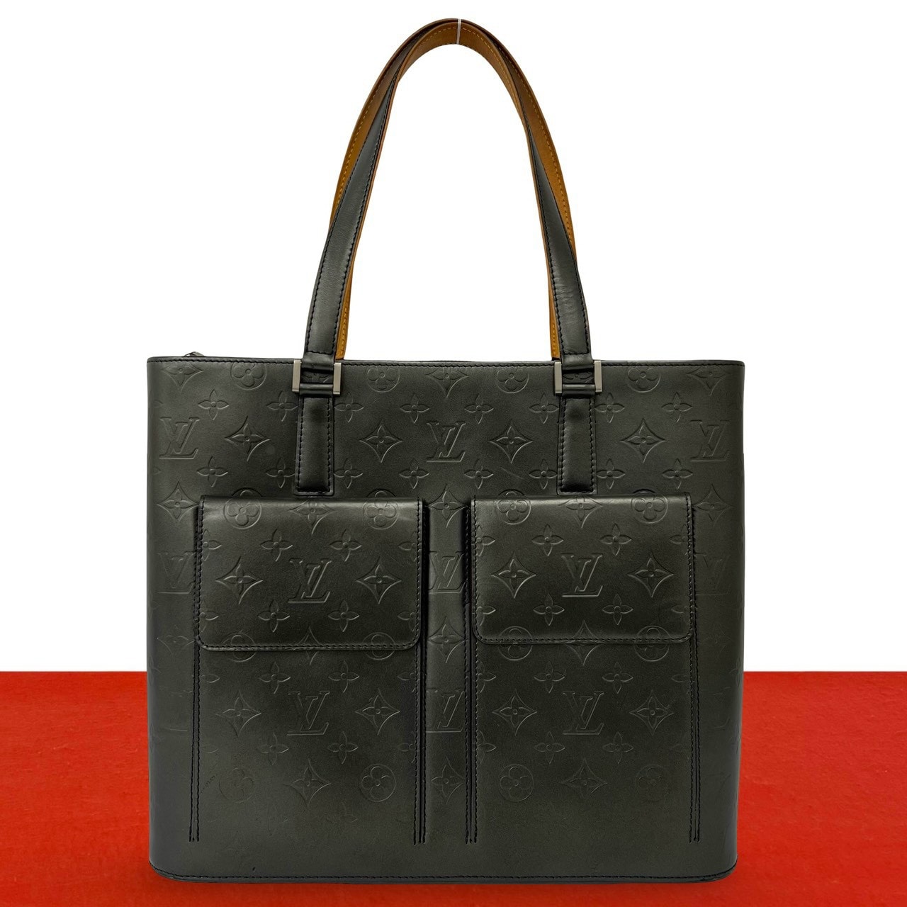 LOUIS VUITTON ルイヴィトン ウィルウッド モノグラムマット レザー トートバッグ ノワール ブラック
520-6