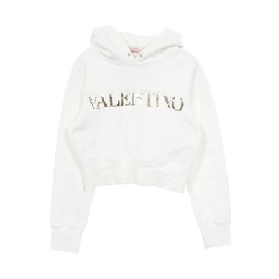 ヴァレンチノ Valentino パーカー 衣料品 トップス コットン レディース ホワイト系 【中古】