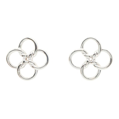 ティファニー TIFFANY&CO クアドロフォリオイヤリング イヤリング ジュエリー シルバー925 レディース シルバー系 【中古】
