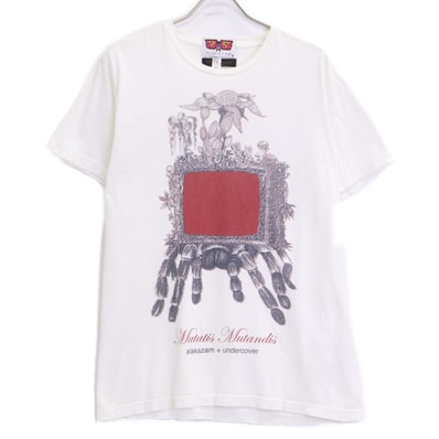 アンダーカバー ×ALAKAZAM! ホワイト スパイダープリント Tシャツ M