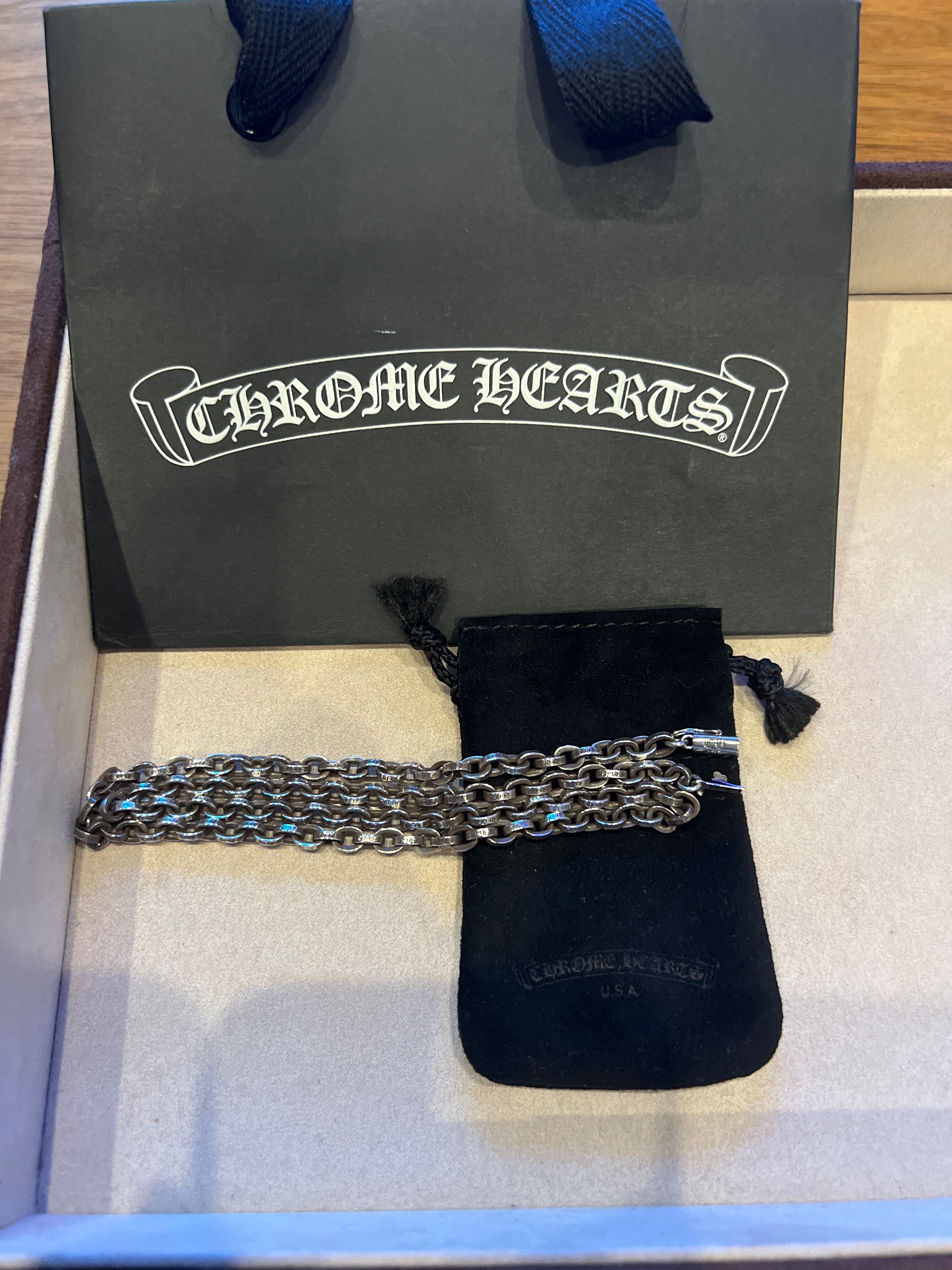 Chrome Hearts Paper Chain Necklace 50cm (20inch) "Silver"