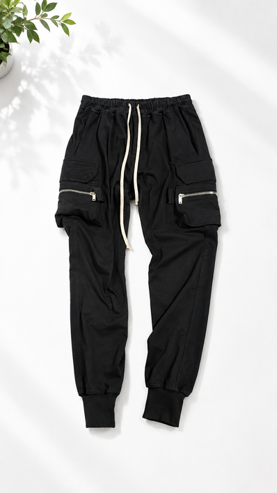 Rick Owens Mastodon Cargo Pants "Black"